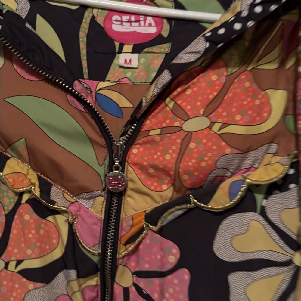 CeliaB Floral Print Puffer Jacket - Picture 5 of 5
